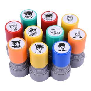 怪盗基德Logo印章定制学生手账名侦探柯南工藤新一图章灰原哀卡通盖章CP人物卡通动漫周边礼物印章