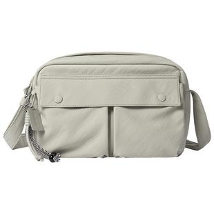 莱夫双子斜挎包女2026新款休闲通勤帆布包日常单肩轻便百搭小方包