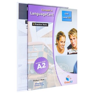 Succeed in LanguageCert CEFR A2 朗思真题解析自学套装 朗思考试推荐用书 5套完整真题讲解 IESOL iESOL 朗思考试用书带音?