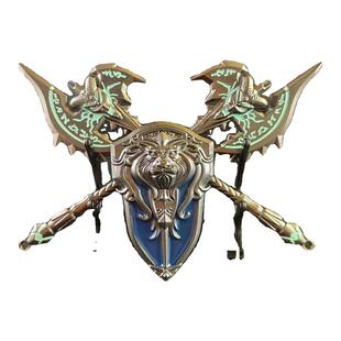 魔兽世界wow游戏周边巫妖王手办武器配件羊头剑霜影之哀伤狮头盾