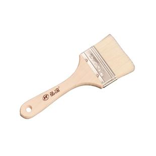 弘涂牌羊毛刷 木柄软毛刷子 不掉毛油漆刷 3寸5寸涂料刷烧烤油刷