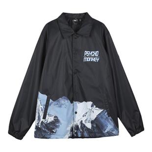 PCMY国潮牌雪山教练夹克春季新款情侣装ins宽松男女日系外套