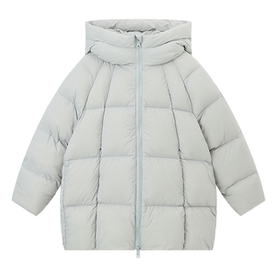 布丁哈鲁童装冬装女童洋气上衣2026秋冬新款儿童双拉链羽绒服外套