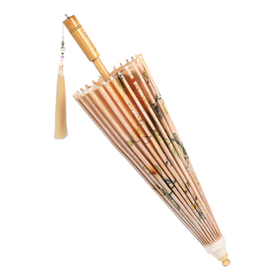 毕六福油纸伞晴雨两用古风手工国风满穿伞4代升级伞杆非遗老雨伞