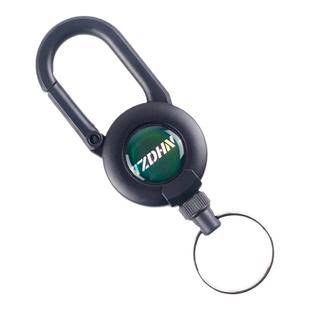 弹簧钢丝绳伸缩扣钥匙扣易拉扣防丢回弹力路亚自动多功能抽拉挂扣