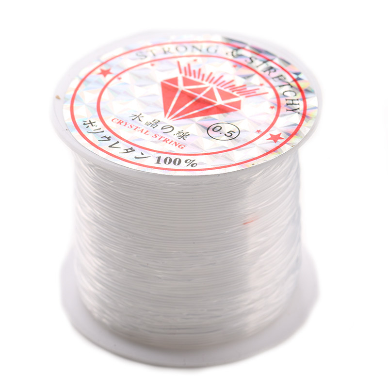 DIY饰品配件水晶引线/鱼线/串珠专用无弹力编制透明塑料丝线
