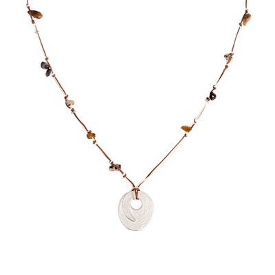 OINICIO编绳吊坠毛衣链