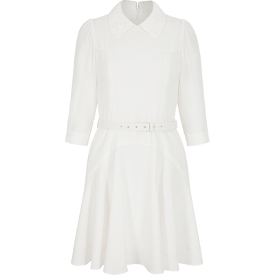 BORAAKSU三醋酸泡泡袖连衣裙