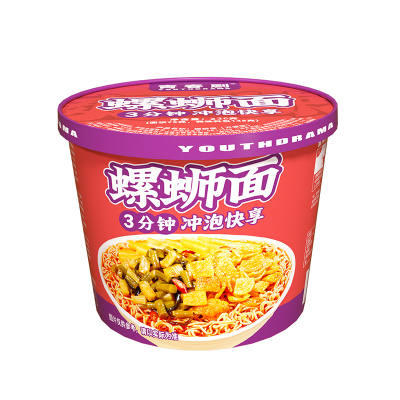 青春剧冲泡型螺蛳面236g/桶