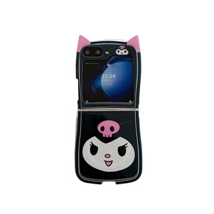 可爱卡通美乐蒂库洛米表情适用三星GalaxyZFlip7/6/5手机壳保护套猫耳朵折叠屏荣耀MagicVFlip软胶OPPON3Flip