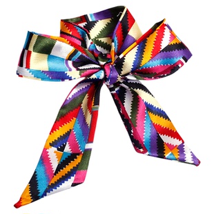 丝巾手提包系缠邦包包手柄丝巾女围巾装饰包带发带职业领巾小丝带