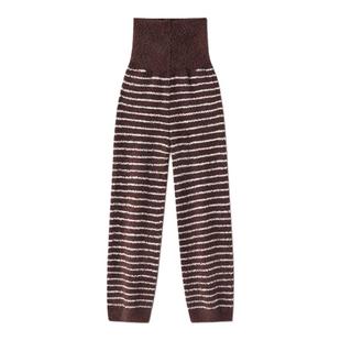 半边绒睡裤女长裤秋冬款家居裤半边绒冬季高腰居家裤加绒孕妇加厚