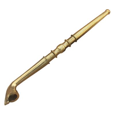 黄铜老式旱烟杆老人杆烟斗 纯铜烟袋锅子金属复古烟枪可拆卸清洗