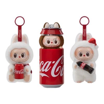 POPMART泡泡玛特拉布布Labubu搪胶可口可乐系列毛绒手办盲盒潮玩