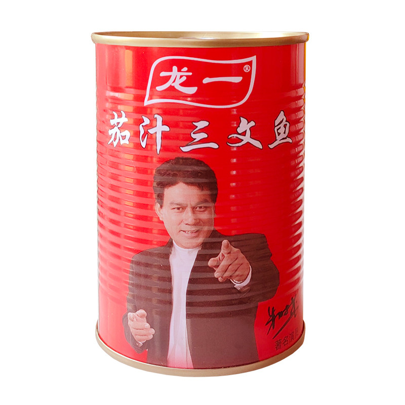 青岛龙一茄汁三文鱼罐头海鲜罐头