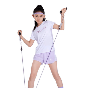 特步童装女童速干运动套装2026春季新款儿童速干衣春装两件套女孩