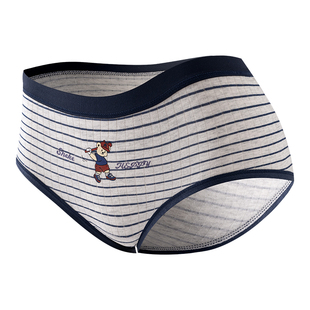 都市丽人纯棉小熊内裤女生抑菌档中腰大童初高中少女学生三角短裤