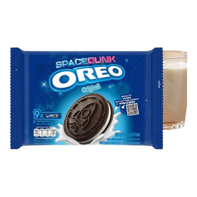 Oreo 香港进口云呢拿味朱古力夹心饼干松脆曲奇家庭装248.4克x3版