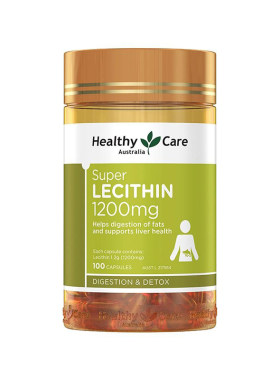 澳洲Healthy Care大豆卵磷脂hc软磷脂保健品中老年鱼油胶囊100粒