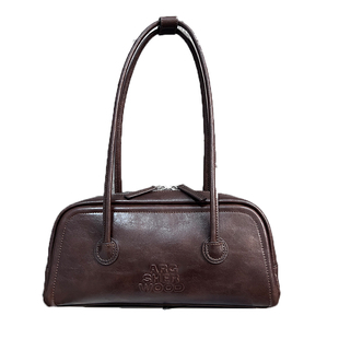 Savi同款韩国margesherwood牛皮波士顿手提通勤腋下保龄球女包