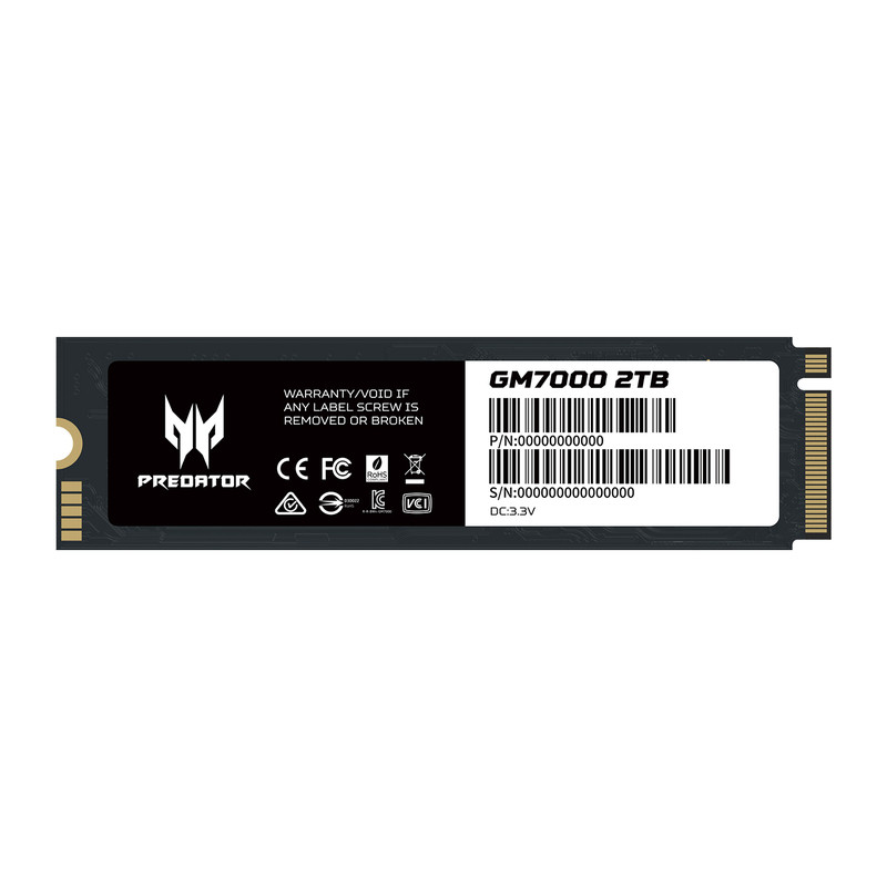 宏碁掠夺者GM7000 1T固态硬盘2T 4T宏基m2台式机pcie4.0 nvme缓存