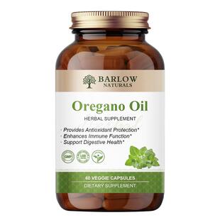 BARLOW牛至油胶囊Oregano Oil 马郁兰肠道菌群健康60粒美国进口