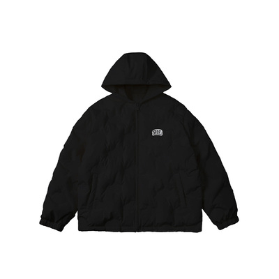 RickyisClown压印连帽羽绒服