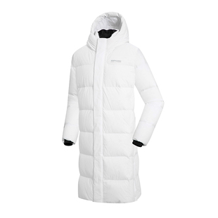 诺诗兰男女羽绒服长款鹅绒服户外防风高领连帽保暖石墨烯抗寒鹅绒