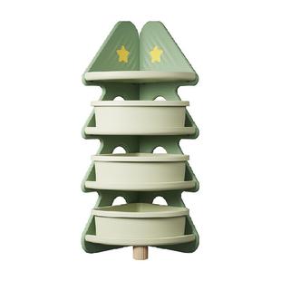 HOBBYTREE/哈比树儿童玩具收纳置物架靠墙宝宝书架落地多层储物