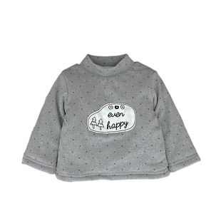 女童冬季可爱上衣套装女宝宝韩版加绒长袖打底衫婴儿加厚保暖裤子