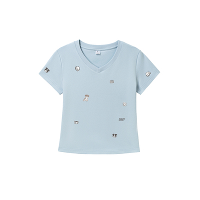 PCMY卡通印花短袖T恤女显瘦夏季