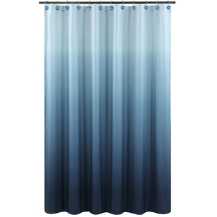 欧式浴帘典雅渐变色防水防霉加厚涤纶布浴室窗帘洗澡隔断帘桑托斯