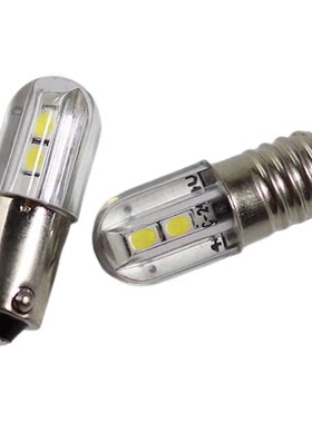 E10螺口E12BA9S卡口LED灯泡指示灯设备信号汽车灯仪表灯6V12V24V