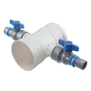 农用喷灌带三通开关1寸微喷带75pvc管四通110硬管接头1.5寸旁通阀