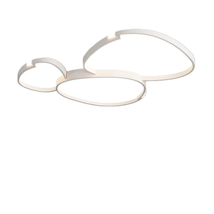 欧普达科奇客厅主灯新款led白色鹅卵石吸顶灯极简全光谱中山灯具