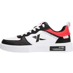 特步板鞋男鞋2026新款小白鞋潮鞋低帮黑白休闲鞋子冬季运动鞋男款