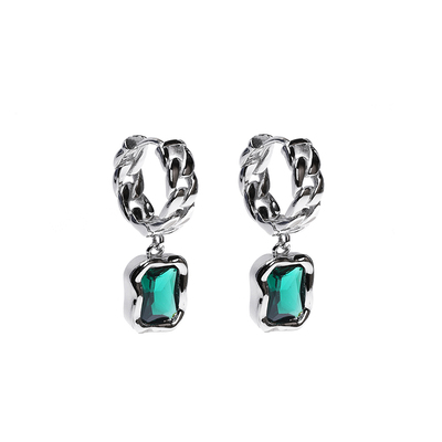 LUXTA原创绿色宝石耳环