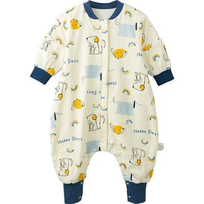 棉布树春秋婴儿睡袋纯棉四季通用