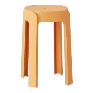 塑料凳子可叠放备用凳子加厚家用摞叠久坐舒服椅子风车凳圆凳板凳