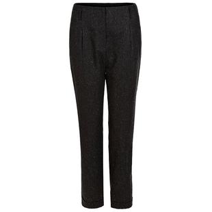 名师路哈伦裤子女冬季新款黑色羊毛小脚裤韩版通勤高腰休闲长裤