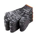 黑色耐磨劳保手套干活男士一次性护防特价维修保暖加大高弹黑手套