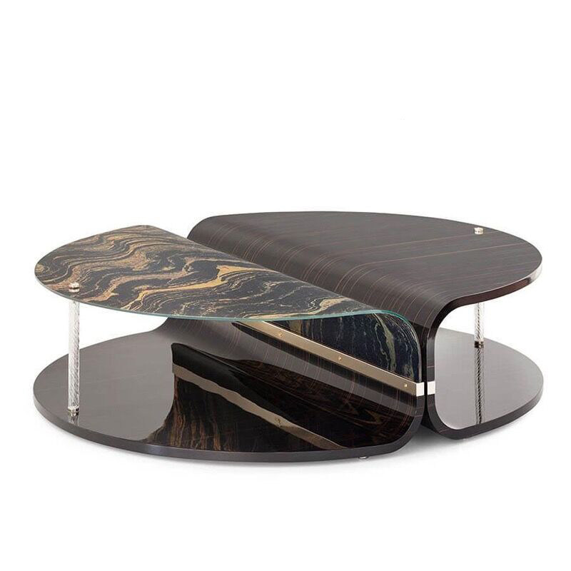ZYCY轻奢亚克力圆形茶几