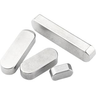 304不锈钢平键圆角A型平键销方键销料GB1096/A形方料M5M6M8M10M12