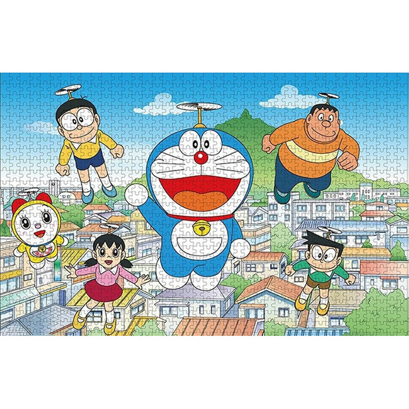 哆啦A梦拼图1000片儿童学生男女孩成人解压益智玩具卡通动漫礼物