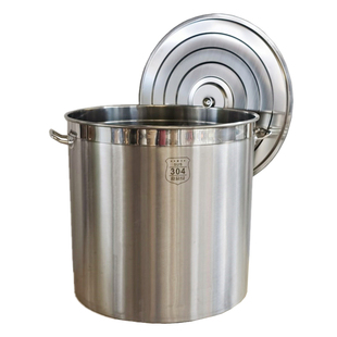 不锈钢桶304食品级商用汤锅储水大容量超大高汤圆桶特厚加厚带盖