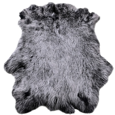 冬季白色獭兔整张毛皮包包帽子