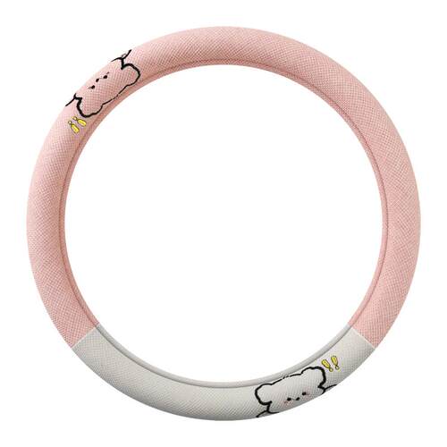 四轮电动车方向盘套四季通用棉麻老头乐把套女新能源36小号34cm35