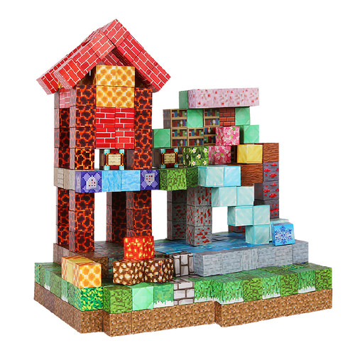 我的世界磁力方块全套正版男孩小拼图儿童益智拼装磁铁吸积木玩具