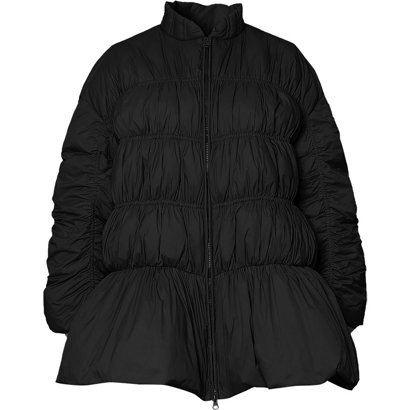 2026冬季新款时尚休闲减龄灯笼袖宽松A摆羽绒服加厚90羽绒服外套