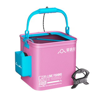 钓鱼打水桶折叠活鱼桶带盖新款便携式户外钓鱼专用洗手桶小水桶
